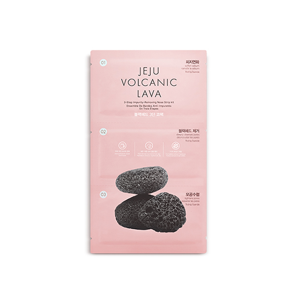 Jeju Volcanic Lava 3-Step Impurity-Removing Nose Strip Kit